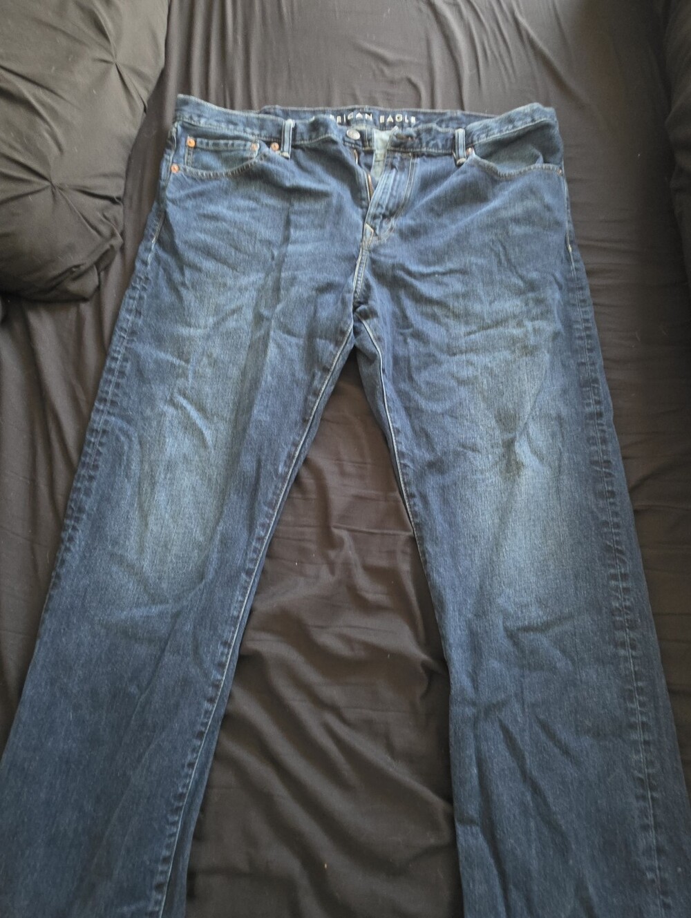 American Eagle Outfitters Men's Indigo Original Straight Leg Jeans